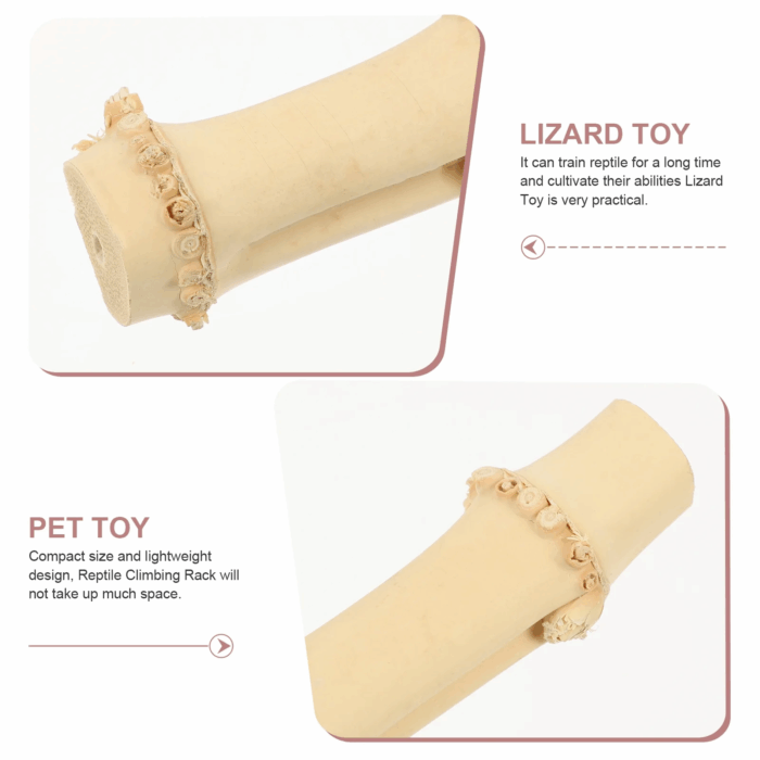 WORGEOUS Decorative Reptile Climbing Branch Reptile Cage Decor Bamboo Reptile Toy Lizard Supply - Image 3