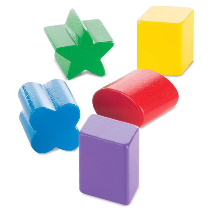 Match and Roll Wooden Shape Sorter Skill-Building Learning Toy with 13 Pcs - Image 2