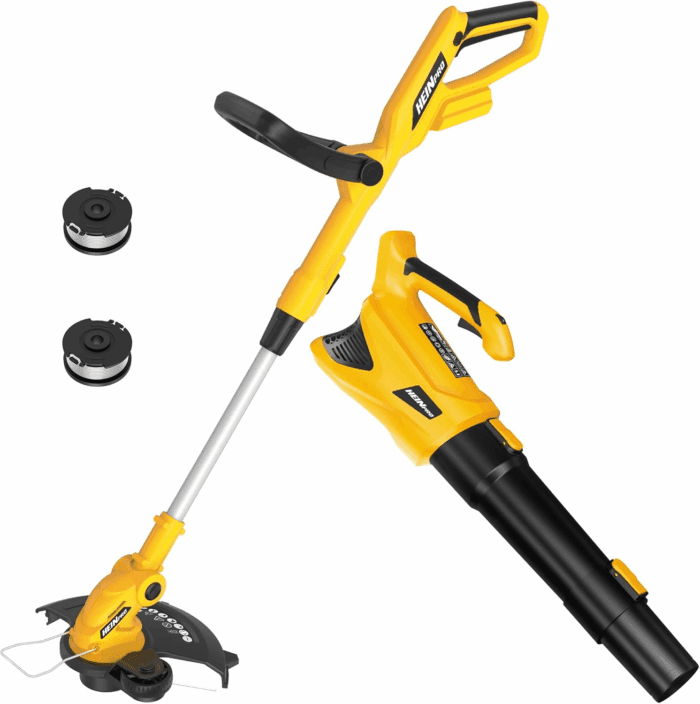 20V Cordless Leaf Blower and 12 Inch String Trimmer Combo Compatible with DEWALT 20V MAX Battery (Battery and Charger Not Included)