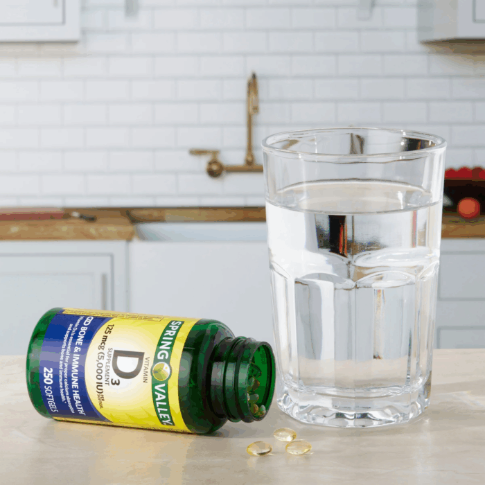 Vitamin D3 Softgels, 125 Mcg per Softgel, 5,000 IU, 250 Count - Image 4
