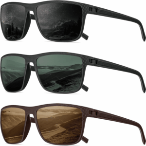 Polarized Sunglasses Men, Mens Sunglasses Polarized UV Protection Lightweight Sun Glasses for Driving Fishing Golf