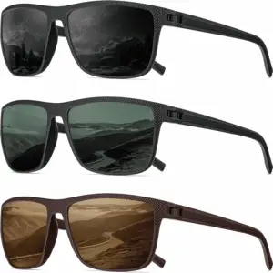 Polarized Sunglasses Men, Mens Sunglasses Polarized UV Protection Lightweight Sun Glasses for Driving Fishing Golf
