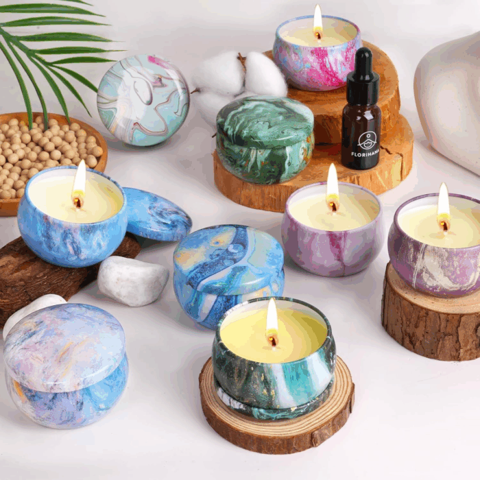 Scented Candles Gift Set, 9 Pack Candles for Home Scented Long Lasting Natural Soy Wax Aromatherapy Candle Set Birthday Gifts for Women Small Jar Candles Pack for Mother'S Day Christmas Valentines Day - Image 6