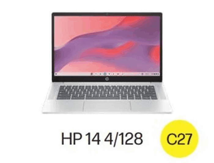 14 Inch HD Chromebook Laptop Intel Processor N200 4GB RAM 128GB UFS Glacier Silver - Image 9