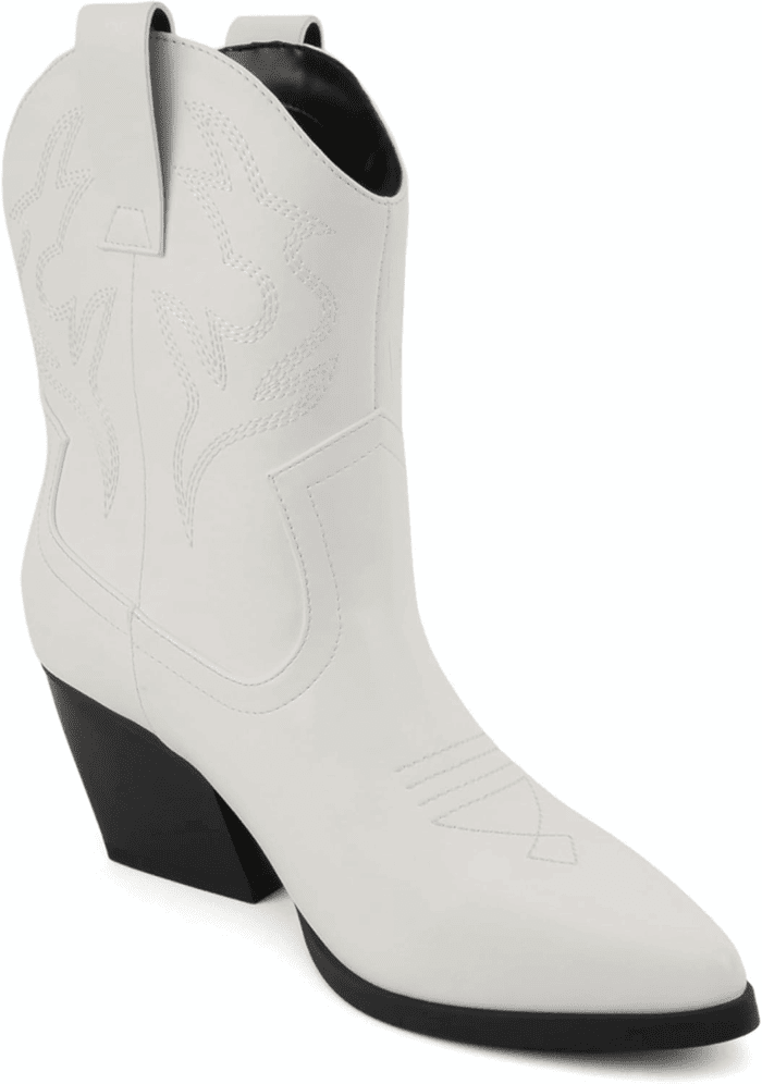“BLAZING” ~ Women Western Bootie Pointe Toe with Low Heel (Wide Fit Available) - Image 4