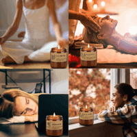Candles for Home Scented, 4 Pack Candle Gifts for Woman, Large Lavender Rose Amber Aromatherapy Scented Candles, 220H Long Lasting Soy Wax Candle Set for Mother'S Day, Birthday, Anniversary, Men - Image 5