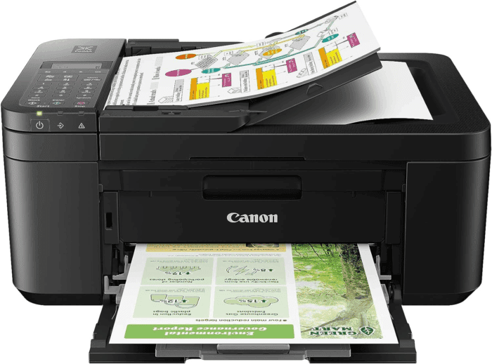 PIXMA TR4720 All-In-One Wireless Printer, Home Use with Auto Document Feeder, Mobile Printing and Built-In Fax, Black