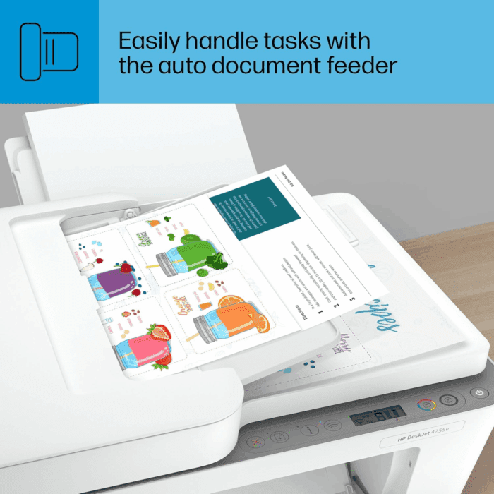 Deskjet 4255E Wireless All-In-One Color Inkjet Printer, Scanner, Copier, Best-For-Home, 3 Months of Instant Ink Included (588S6A) - Image 11