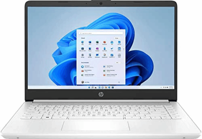 14” HD Laptop, Intel Celeron N4120, 4GB RAM, 64GB Emmc, Windows 11 Home in S Mode, Snowflake White