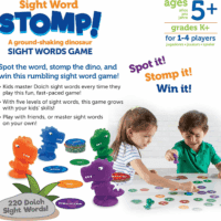 Sight Word Stomp!, Educational Indoor Games, Preschool Alphabet ,Toddler Brain Toys, Toddler Preschool Learning, 114 Pieces, Age 5+ - Image 5
