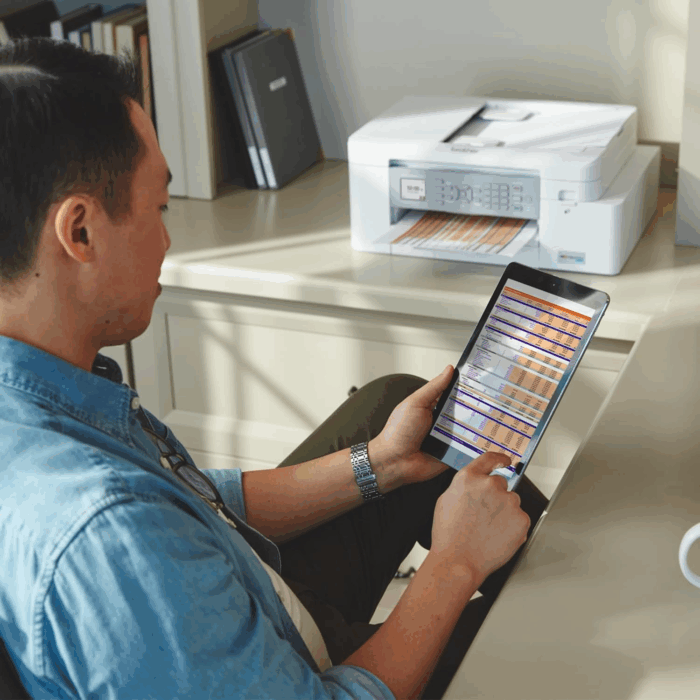 MFC-J4335DW Inkvestment Tank All-In-One Printer with Duplex and Wireless Printing plus up to 1-Year of Ink In-Box, Works with Alexa - Image 8