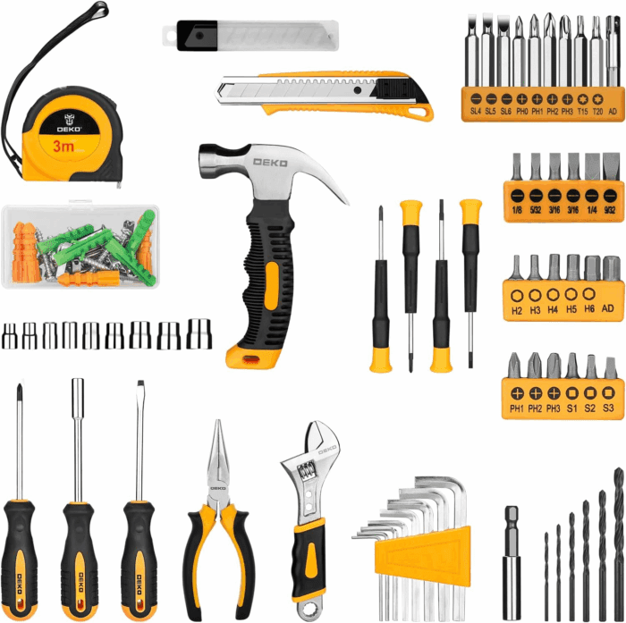 Tool Set：Tool Kit with 8V Cordless Drill,Tool Box with Drill,Hand Drill Set for Men & Women,Home Tool Kits for House Repair,Handyman,Diy 126 Piece - Image 3