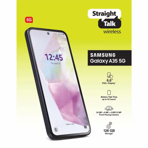 Galaxy A35 5G, Black - Prepaid Smartphone [Locked to ] - Image 12