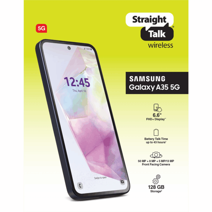 Galaxy A35 5G, Black - Prepaid Smartphone [Locked to ] - Image 12