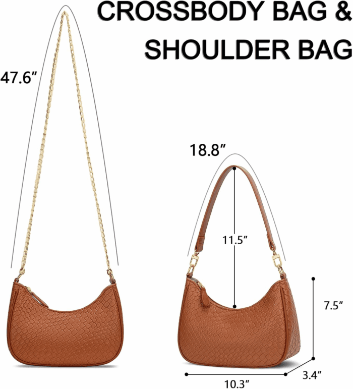 Shoulder Bag for Women Cute Hobo Purses and Handbags Retro Clutch Underarm Purse - Image 6