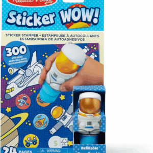 Sticker WOW!™ 24-Page Activity Pad and Sticker Stamper, 300 Stickers, Arts and Crafts Fidget Toy Collectible Character – Astronaut - FSC Certified