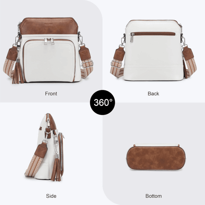 Crossbody Purse for Women,Lightweight Medium Crossbody Bag Soft Leather Women'S Shoulder Handbags with Tassel - Image 4