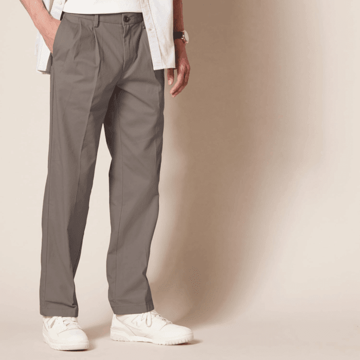 Men'S Classic-Fit Wrinkle-Resistant Pleated Chino Pant (Available in Big & Tall) - Image 2