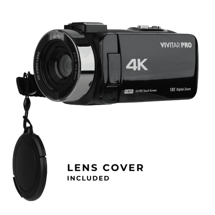 4K HD Digital Video Camera with Wifi, Built in Night Vision, and 3" Touch Rotational Display - Image 6