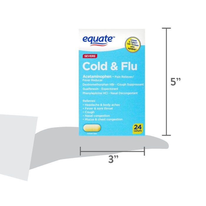 Severe Cold & Flu Caplets, 24 Count - Image 8