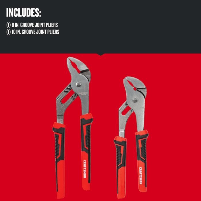 Pliers, 8 & 10", 2Piece Groove Joint Set (CMHT82547) - Image 2