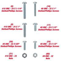 182-Piece Zinc Plated, Machine Screw and Nut Assortment with Storage Case, 3304 - Image 4