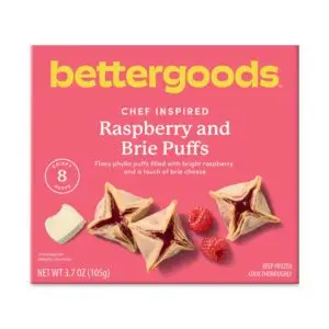 Raspberry and Brie Puffs, 3.7 Oz, 8 Count (Frozen)
