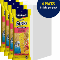 Crunch Sticks Parakeet Treat, Honey, Egg, and Apple, Multi Pack of 12 Sticks - Image 8