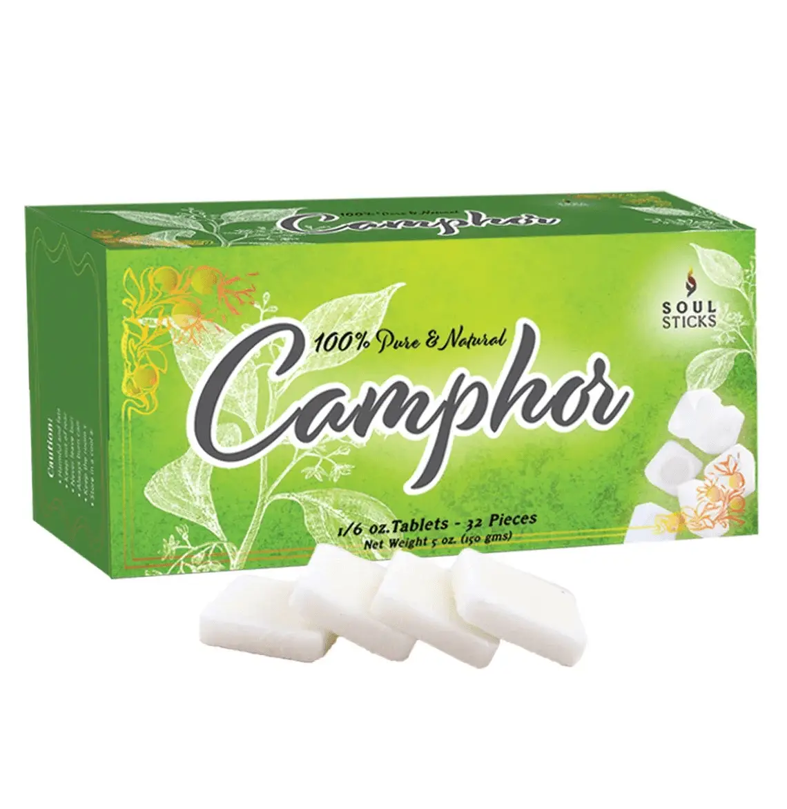 100% Natural Camphor Tablets (56G) - 3 Blocks, 12 Refined Alcanfor Tablets | Odor Eliminator, Aromatherapy & Puja Rituals | Plant-Based, Chemical-Free - Image 8