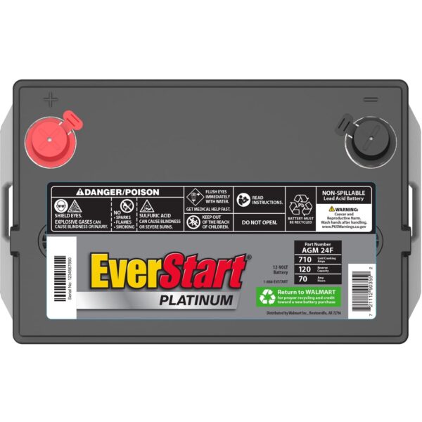Platinum AGM Automotive Battery, Group Size 24F 12 Volt, 710 CCA - Image 3