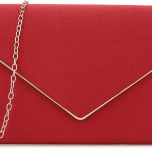 Clutch Purse for Women Evening Bags Handbags for Wedding Party Cocktail Prom Faux Suede Crossbody Shoulder Bag