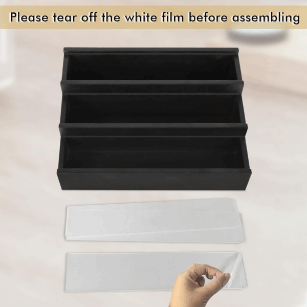 Cologne Organizer for Men - 3 Tier Cologne Stand Perfume Holder with 3 Hidden Compartments,Perfume Display Holder for Cologne,Mens Organizer Station for Dresser, Beside, Men'S Gift - Image 3