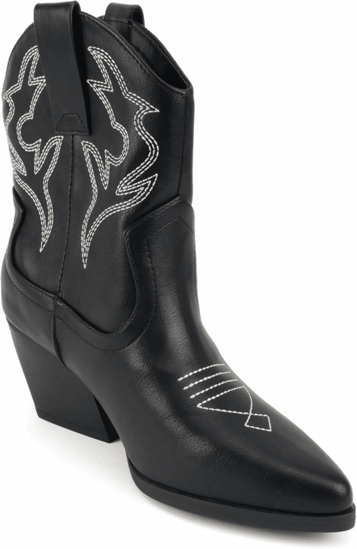 “BLAZING” ~ Women Western Bootie Pointe Toe with Low Heel (Wide Fit Available) - Image 4