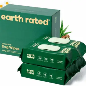 Pet Grooming Wipes for Dogs and Cats, Hypoallergenic, Cleaning and Hydrating, for Paws, Body and Butt, Unscented, 400 Count