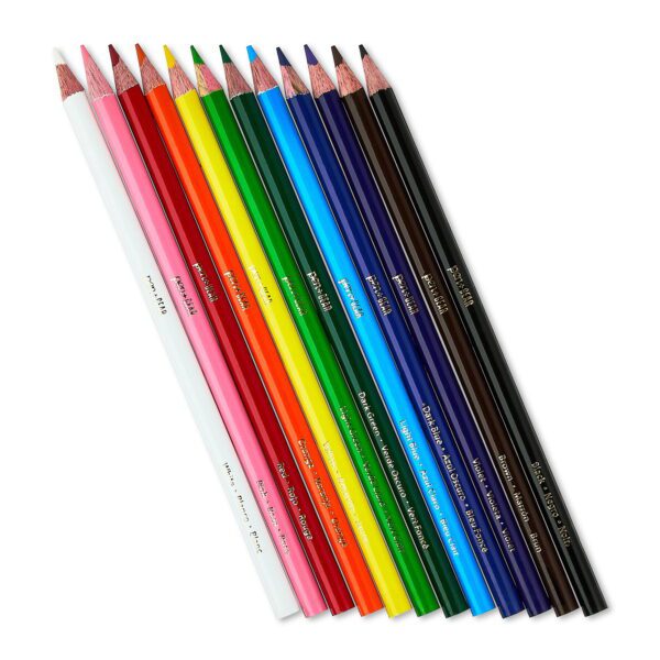 Colored Pencils, Sharpened, Assorted Colors, 12 Count - Image 2