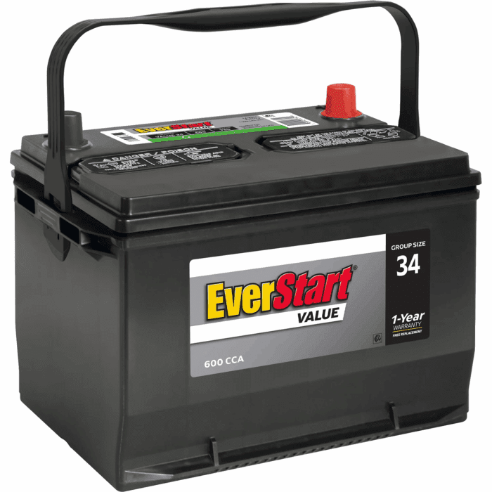 Value Lead Acid Automotive Battery, Group Size 34 12 Volt, 600 CCA - Image 2