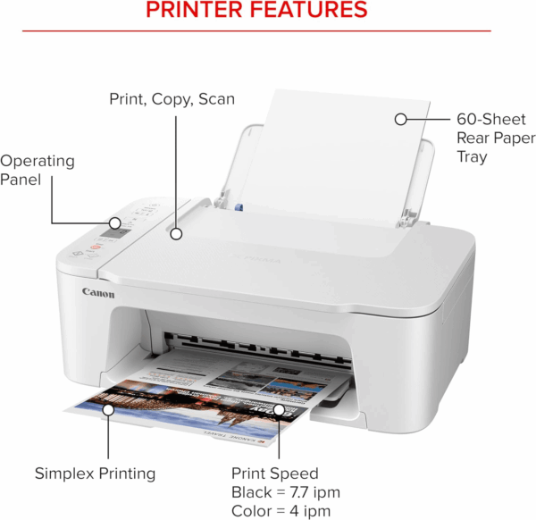 PIXMA TS3720 Wireless All-In-One Printer (6671C022) - Image 2