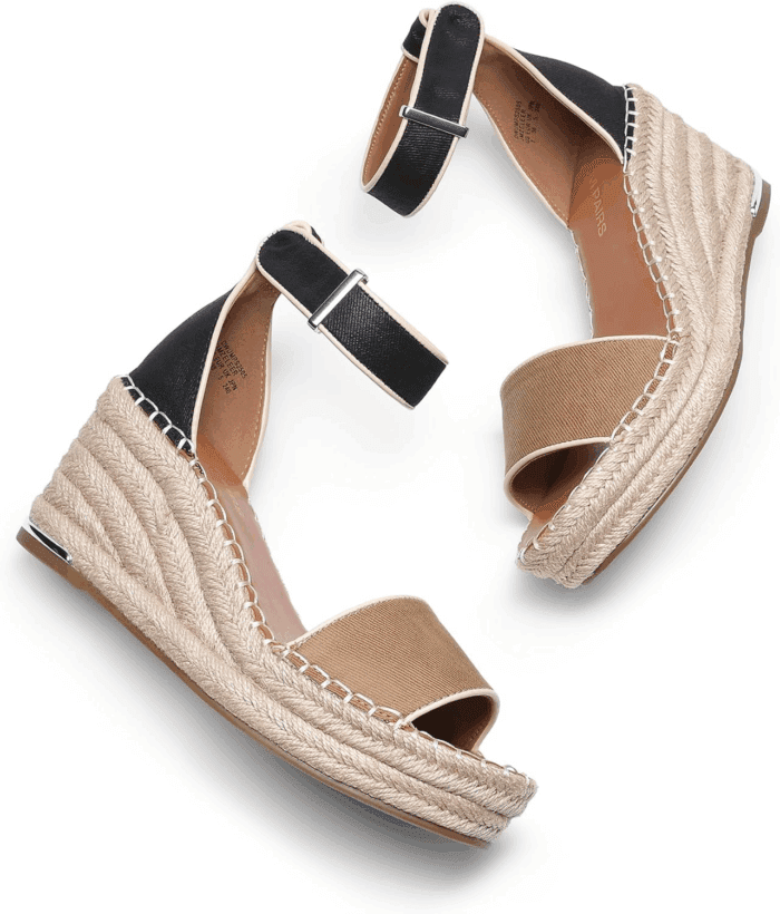 Women'S Wedge Sandals Open Toe Espadrilles Sandals Comfortable Dressy Ankle Strap Platform Sandals Suitable for Work Beach Summer Shoes - Image 3