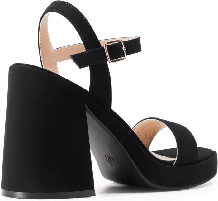 Heels for Women Block Chunky Platform High Heels Open Toe GISELLE Fashion Wedding Party Evening Prom Dance Ankle Strap Dress Pump Sandals Shoes - Image 3