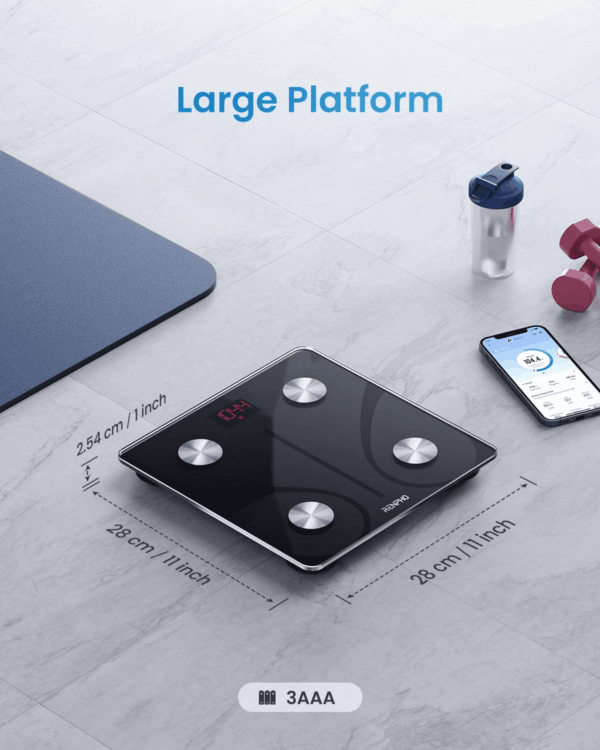 Smart Scale for Body Weight, FSA HSA Eligible, Digital Bathroom Scale BMI Weighing Bluetooth Body Fat Scale, Body Composition Monitor Health Analyzer with Smartphone App, 400 Lbs - Elis 1 - Image 7