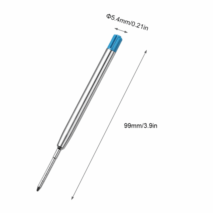 30Pcs Smooth Replaceable Universal Home Ballpoint Pen Refill Oily Metal - Image 3