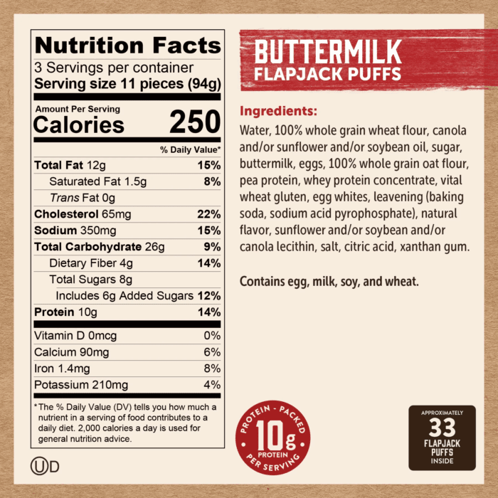 Protein-Packed Buttermilk Flapjack Puffs, 10 Oz - Image 4