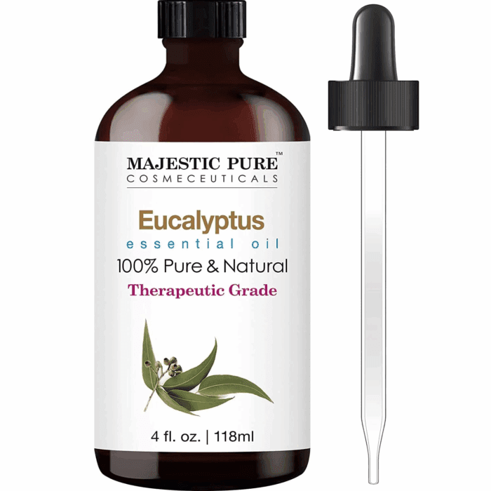 Eucalyptus Essential Oil | 100% Pure and Natural Eucalyptus Oil | Premium Grade Essential Oils for Hair Care, Home Diffusers, Skin, Aromatherapy, Massage and Humidifiers | 4 Fl Oz