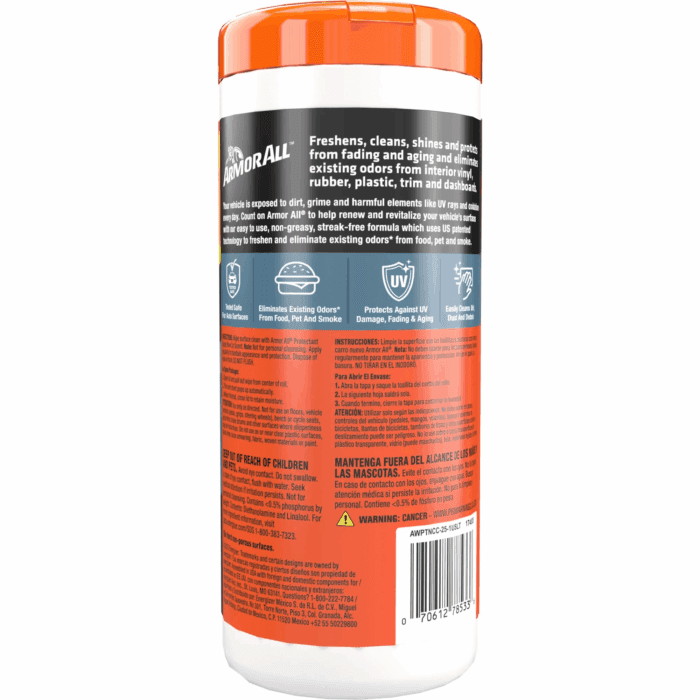 Car Interior Protectant Wipes in New Car Scent, 25 Count - Image 6