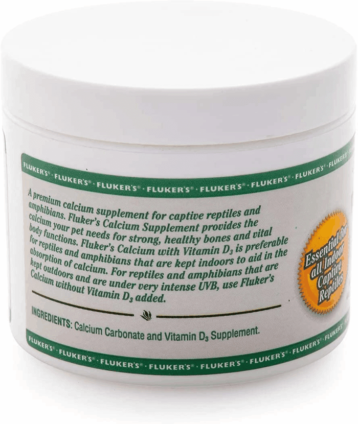 Calcium Reptile Supplement with Added Vitamin D3, 4 Oz. - Image 2