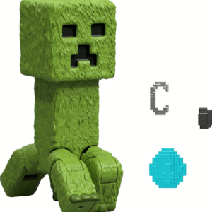Minecraft Action Figure & Accessories Set, 4-Inch Creeper Posable Character Collectible Inspired by a Minecraft Movie