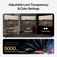 One AR Glasses with X1 Chip, Native 3 Dof, 147" 50°FOV 120Hz HD Display, Renowned Audio, 3 Adjustable Lens Transparency, Smart Glasses for Iphone 16/15, Steam Deck, ROG, Mac, PC, Android & Ios - Image 7
