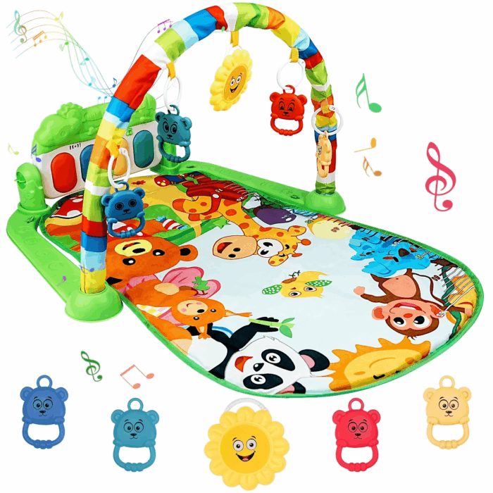 Baby Play Mat,Baby Gym Play Mats Baby Toys,Kick and Play Piano Gym,Baby Play Piano Gym,Musical Activity Center for Baby,Play Mats for Babies and Toddlers,Tummy Time Mat Toys 0-3-6-12 Months - Image 8