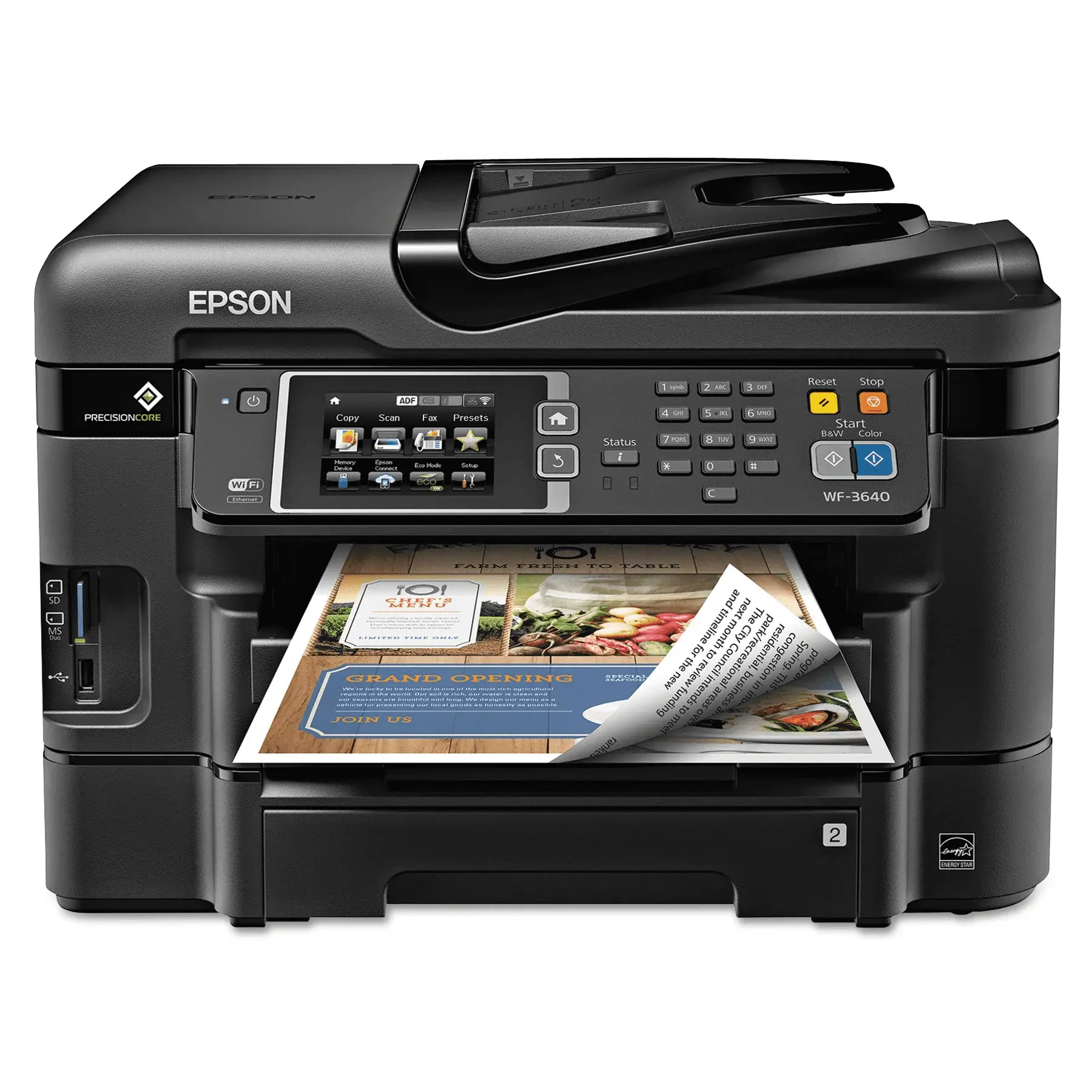 Workforce WF-3640 All-In-One Wireless Color Printer/Copier/Scanner/Fax Machine