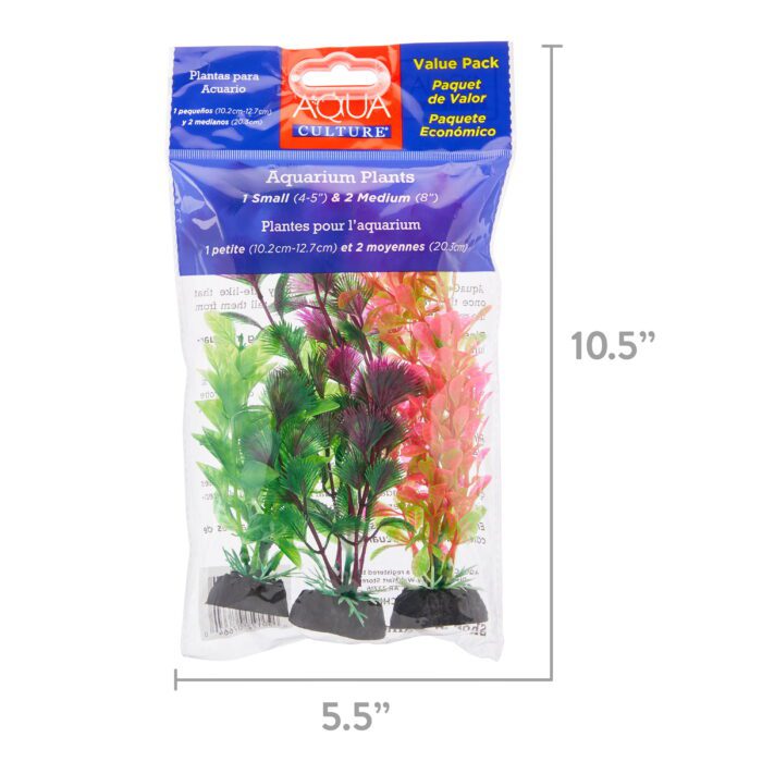 Aquarium Plants, 3 Count Multicolor - Image 9